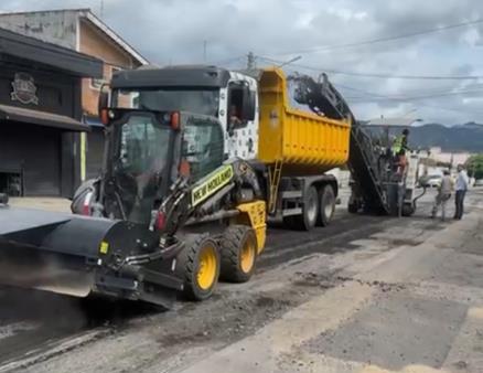 Prefeitura inicia segunda fase do recapeamento asfáltico da Avenida Major Alvim, no Alvinópolis