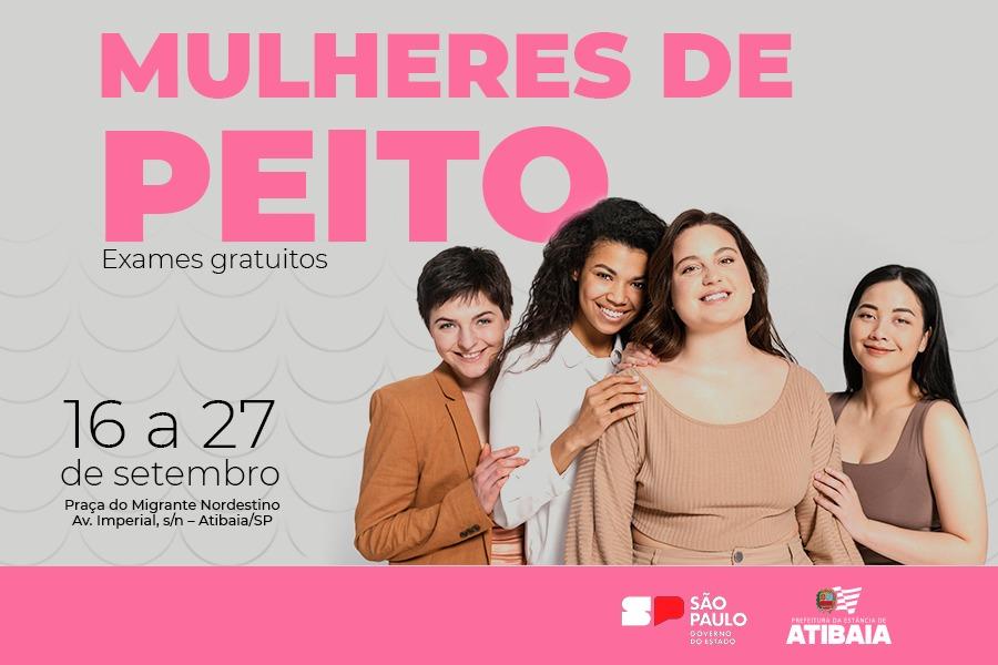 Carreta do programa “Mulheres de Peito” realizará mamografias gratuitas em Atibaia