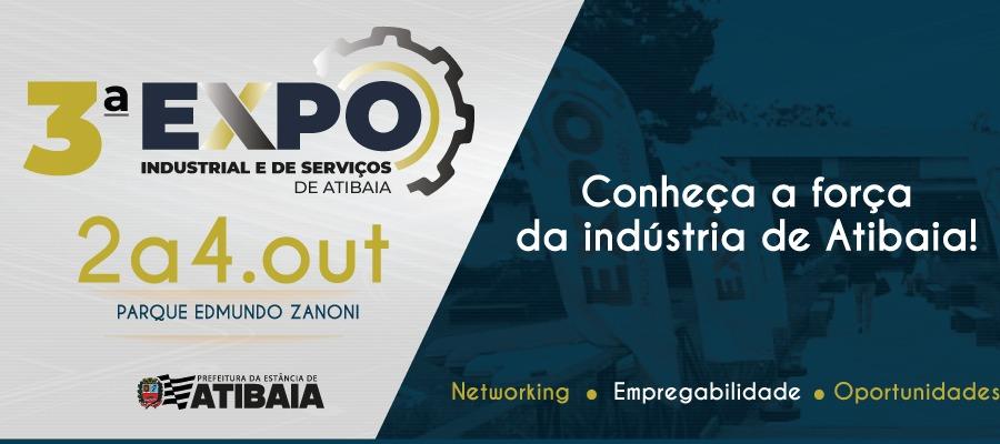 Público pode se inscrever gratuitamente para acompanhar a 3ª Expo Industrial e de Serviços de Atibaia